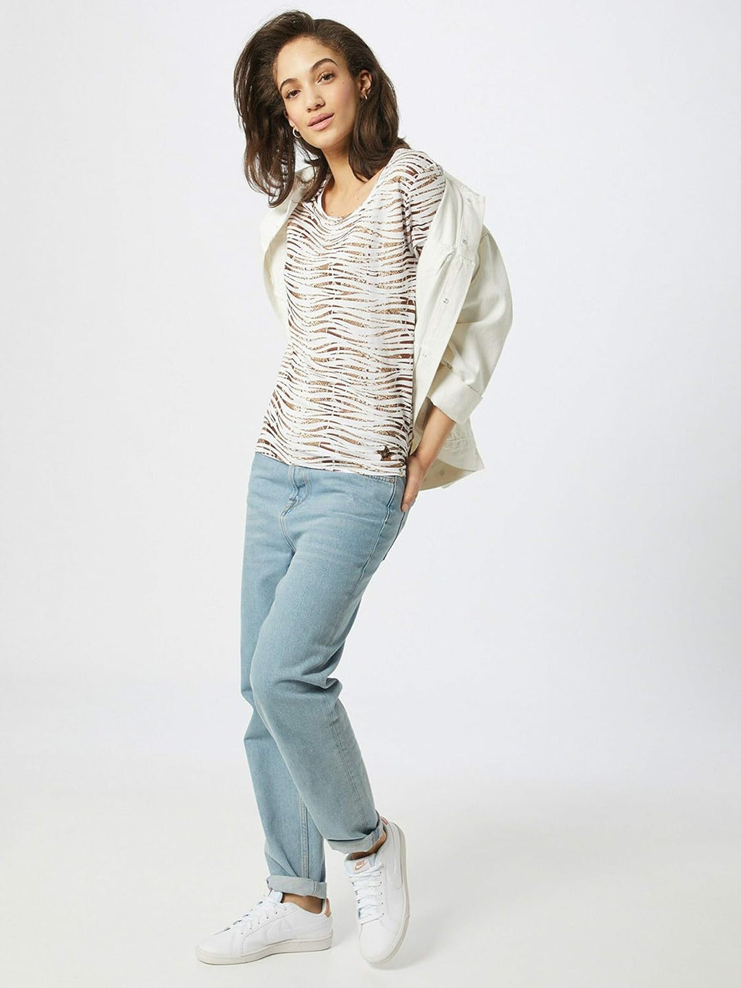 KEY LARGO Damen Shirt WT Edith Round Offwhite XL