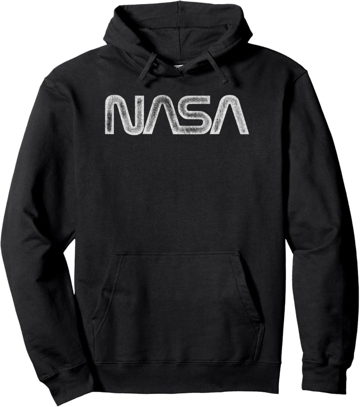 NASA Vintage Notleidende NASA Wurm Logo Pullover Hoodie