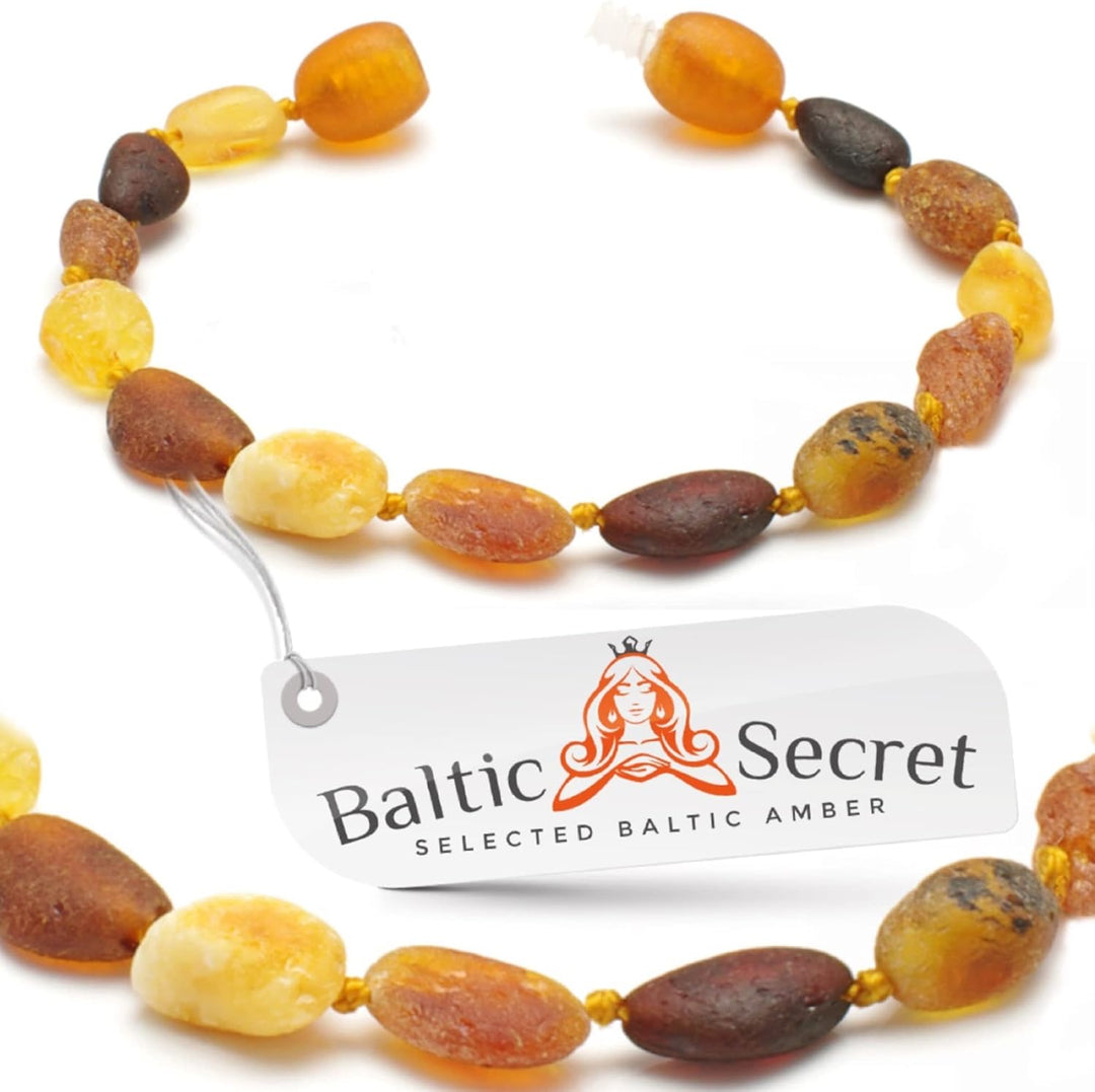 Bernstein kette - Heilsteinkette - echt Bernstein Schmuck - Halskette als Geschenk für Damen & Herre