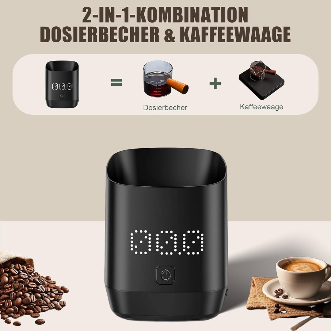 Digitale Kaffeewage mit LED-Display, Digitale Dosiermessbecher für Kaffeebohnen, Tee & Gewürze, Espr