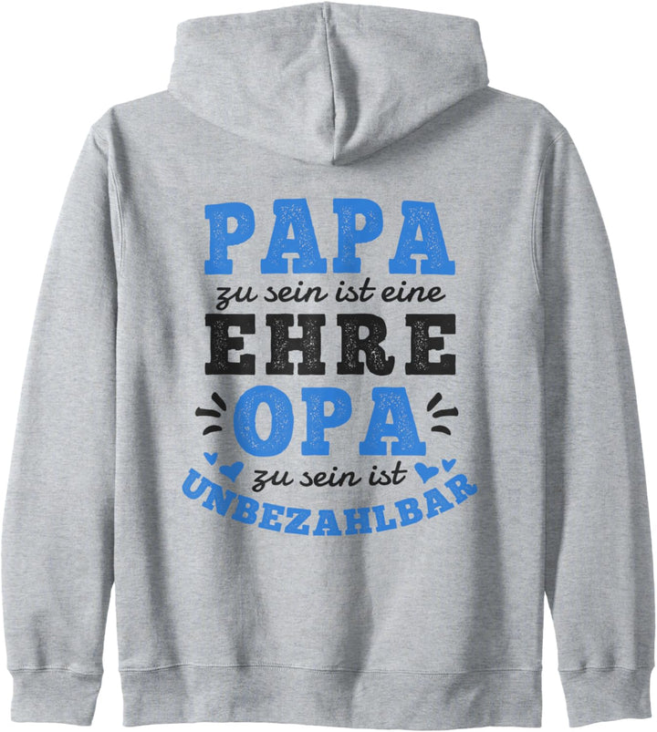 Papa Zu Sein Ist Eine Ehre Opa Zu Sein Ist Unbezahlbar Opapa Kapuzenjacke