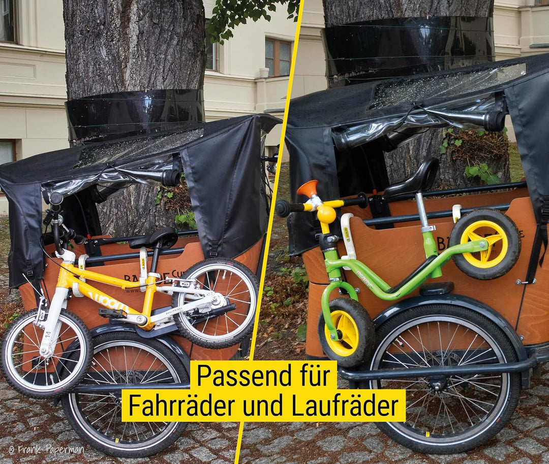 Bike Holder S 2.0 – 4x Halterung für Kinderfahrrad & Laufrad am Lastenrad | kompatibel mit Babboe, B