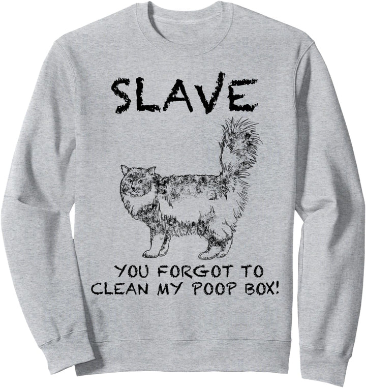Sibirische Waldkatze Katze Zitat Hand gezeichnete Kunst Sweatshirt