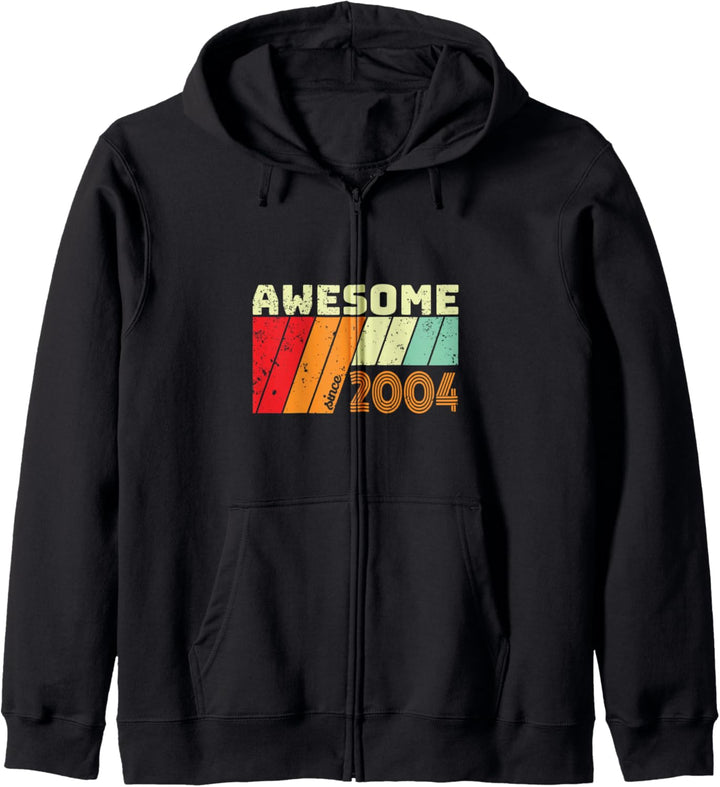 17 Geschenk Geburtstag AWESOME SINCE 2004 Kapuzenjacke