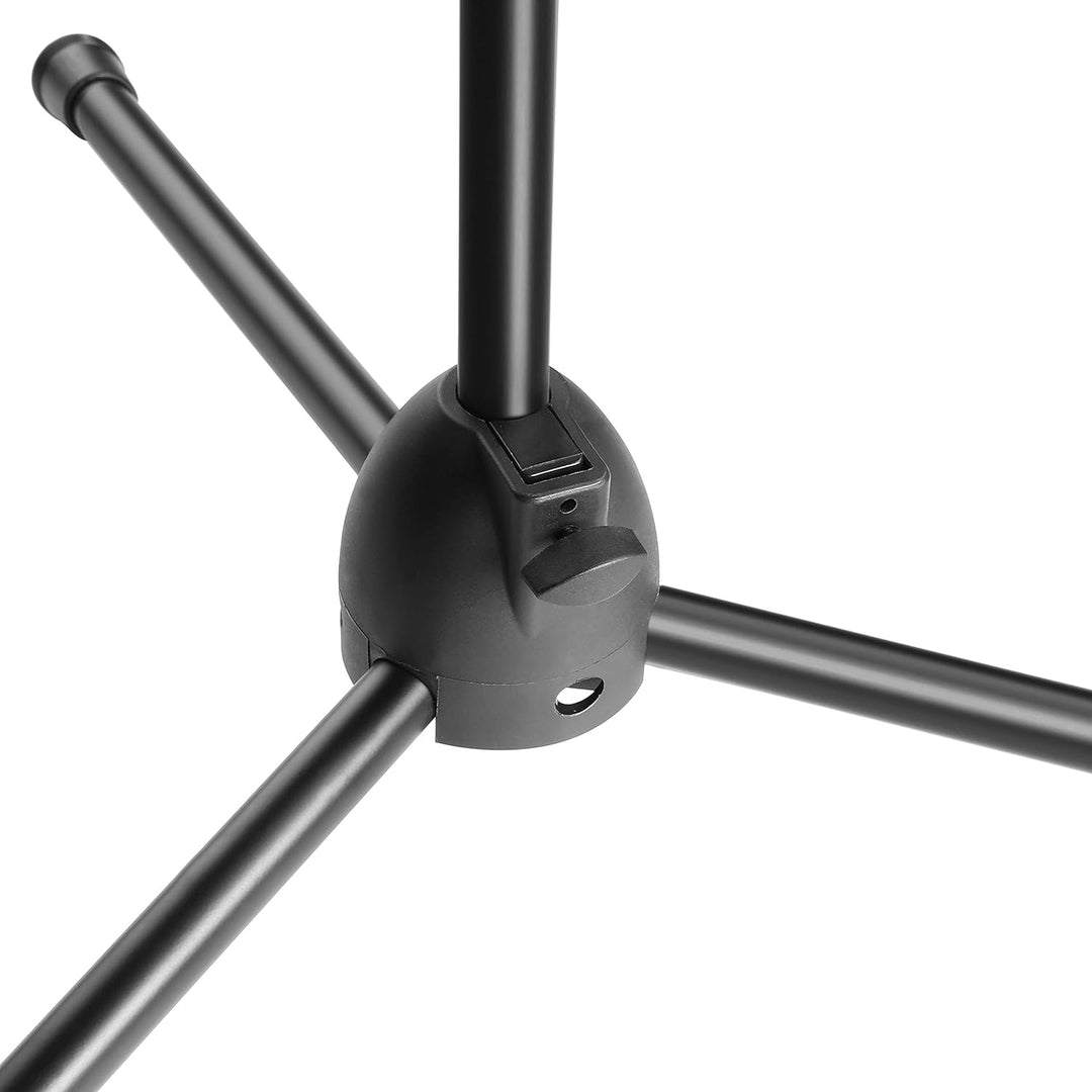 Adam Hall Stands S 5 BE - Mikrofonständer mit Schwenkarm, Höhenverstellung bis zu 1,62 m, schwarz