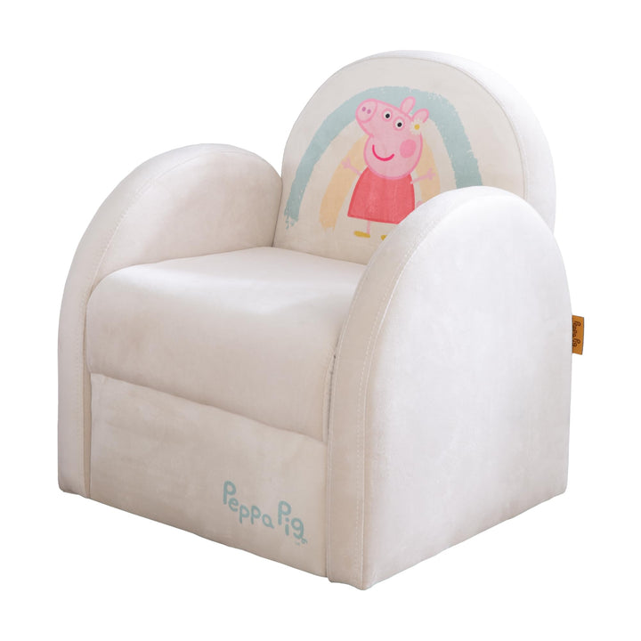 roba Kindersessel im Peppa Pig Design - Sessel mit Armlehne für Jungen &amp; Mädchen ab 18 Monaten - Bel
