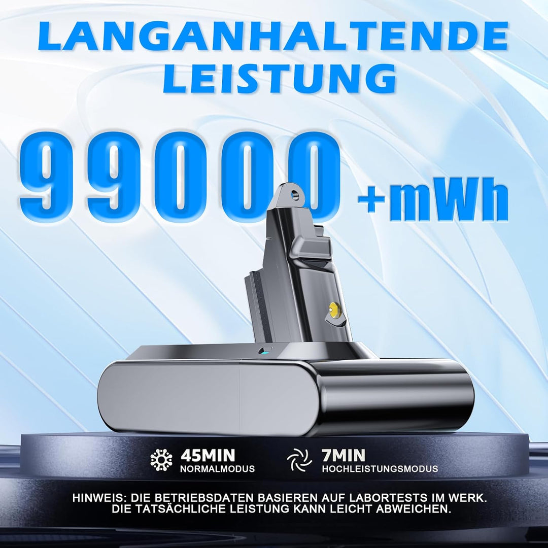 V6 Ersatzakku für Dyson V6 Akku Kompatibel mit Dyson DC62 DC58 DC59 DC61DC62 Animal DC72 DC74 SV03 S
