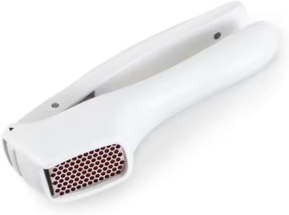 Zyliss E960006 Easy Clean Knoblauchpresse, Silber/Rot, Knoblauchpresse zum Zerkleinern von Knoblauch