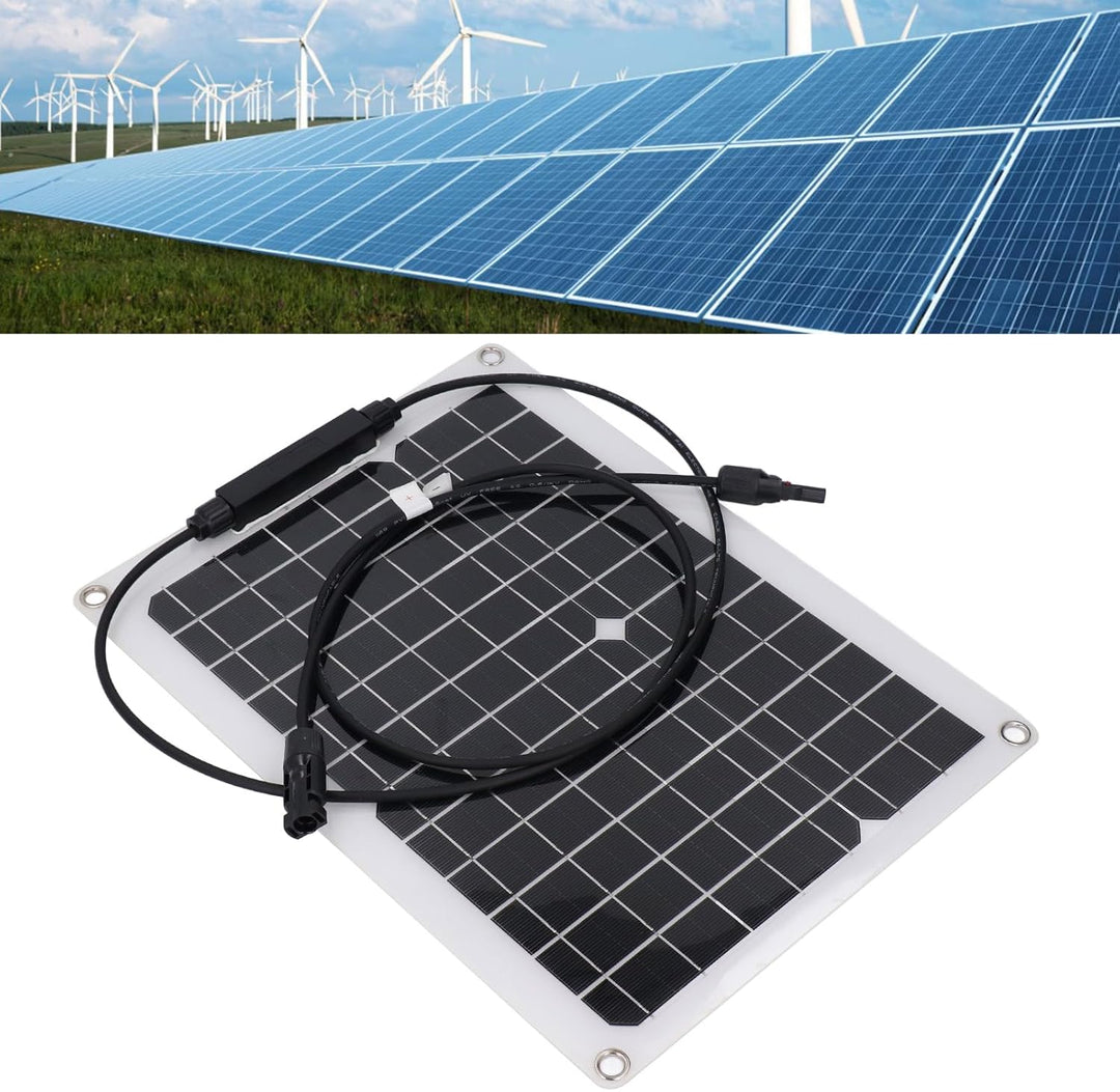 18 V 15W Kleines Solarpanel Flexible Kit für Batterieladung, Wohnmobil, Überwachungskamera, Off -Git
