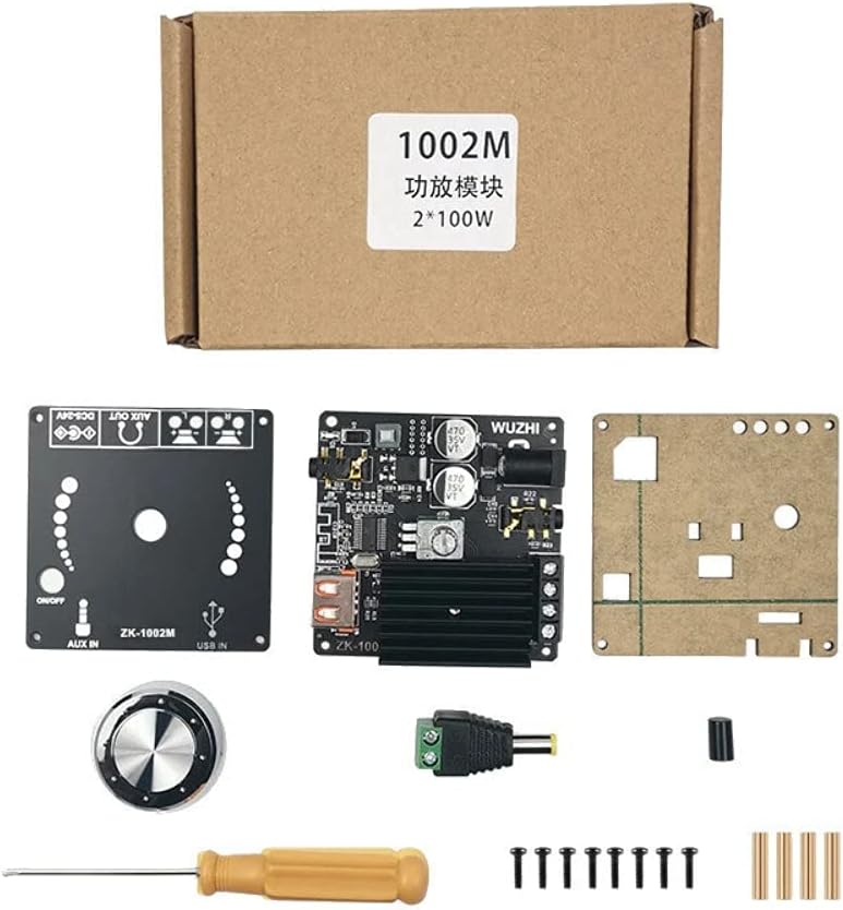 DollaTek 100W + 100W Bluetooth 5.0 Power Audio-Verstärkerplatine Stereo AMP Amplificador Heimkino AU
