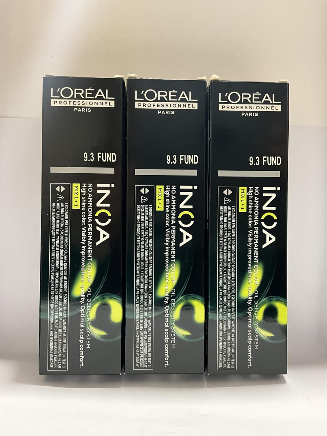 Loreal Inoa 6 3x60 ml Schwarz 60 ml (3er Pack), Schwarz 60 ml (3er Pack)