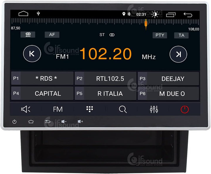 Costum fit Autoradio für Ducato 250 Android GPS Bluetooth WiFi Dab USB Full HD Touchscreen Display 1