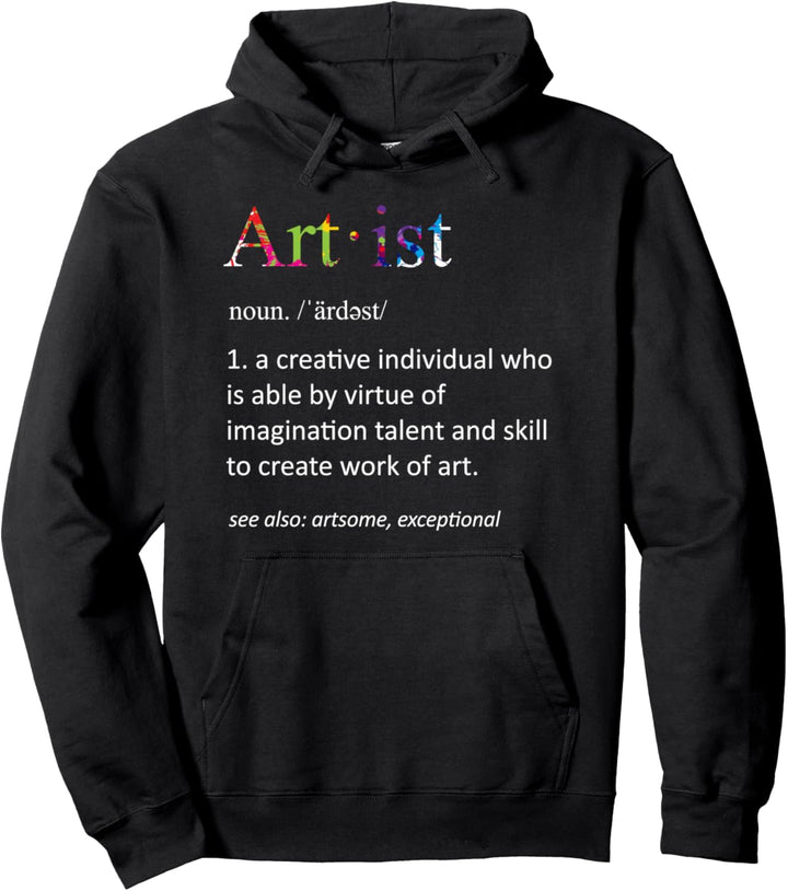 Künstler Substantiv Definition Kreativer Künstler von Jungen Pullover Hoodie