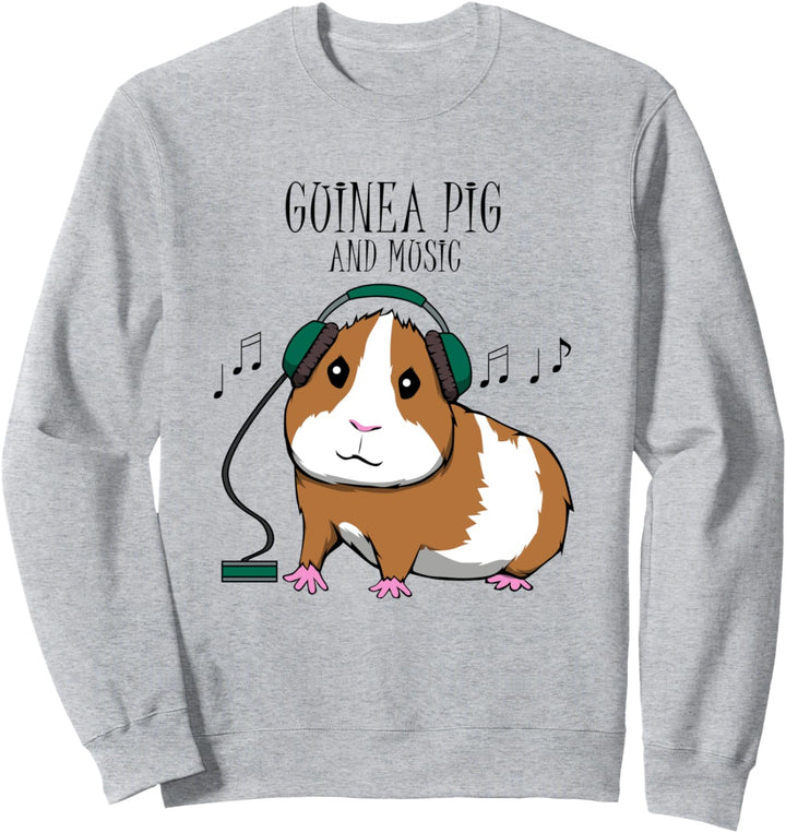 Witziges Meerschweinchen Musik Musikalisch Sweatshirt