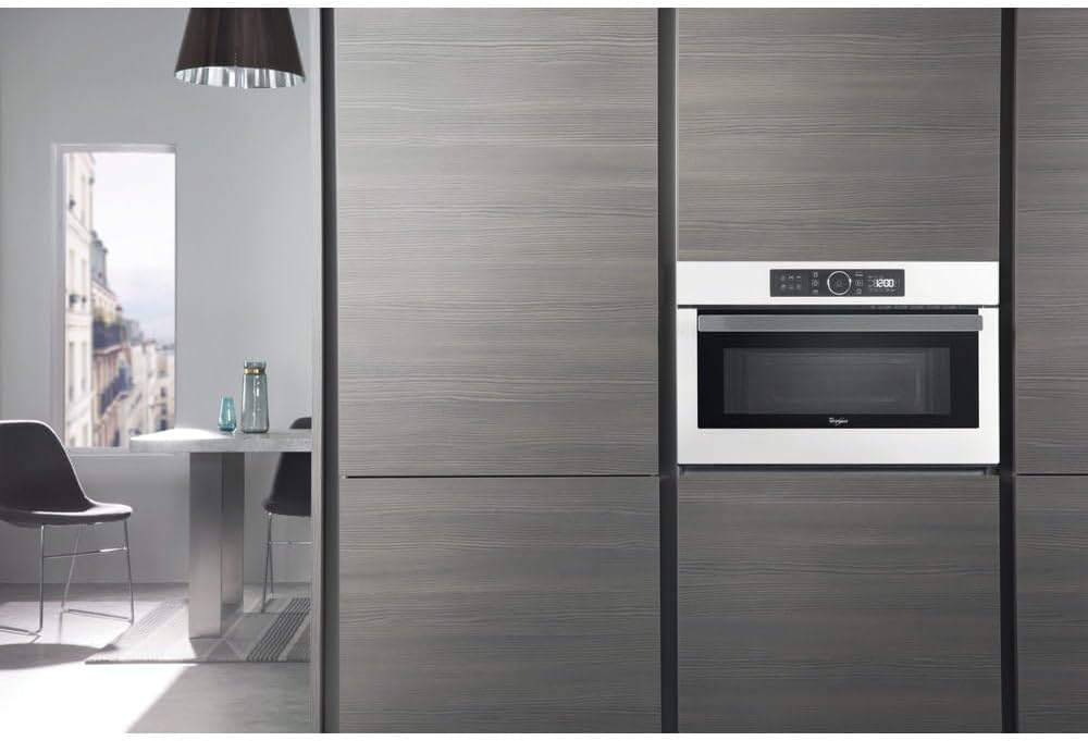 Whirlpool AMW 730 WH – Mikrowelle (Auftauen, Grill, Microwelle, 556 x 550 x 380 mm, Edelstahl)