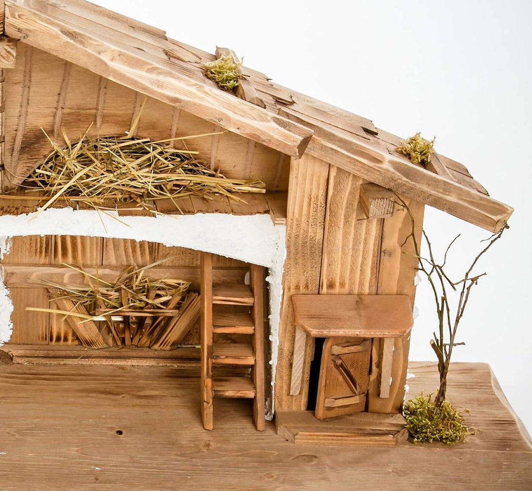 Grosse Weihnachtskrippe-(W11)-Krippe Krippenstall