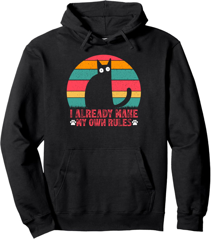 Cat Meme Ich mache schon meine eigenen Regeln I Funny Cat Meme Pullover Hoodie