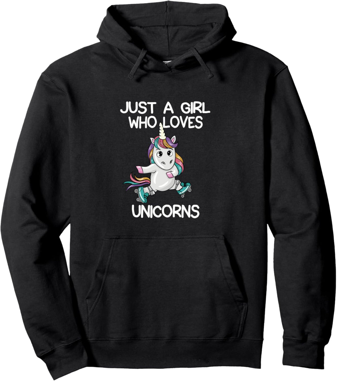 Lustig nur ein Mädchen, das Einhörner liebt Einhorngeschenk Pullover Hoodie