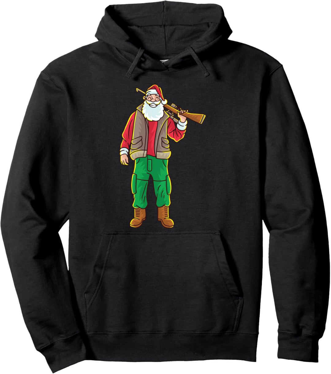 Merry Huntmas Weihnachten Weihnachtsmann Jäger Jagen Pullover Hoodie