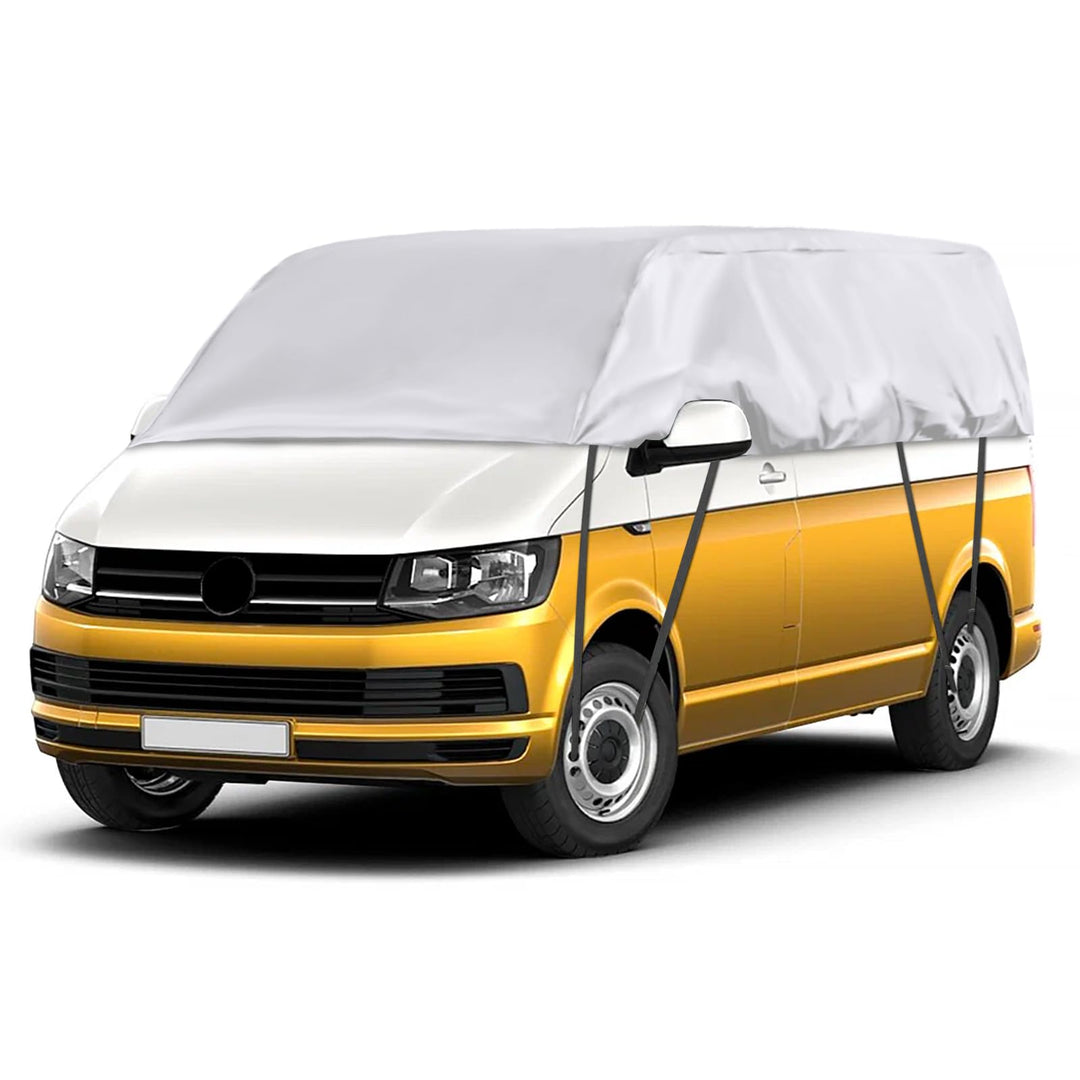 Autoabdeckung Wasserdicht Ersatz für VW T5 T6 SWB, Sonnenfest Hälfte Autoabdeckung, Halbgarage UV Be