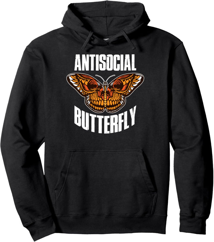 Antisocial Butterfly Pullover Hoodie