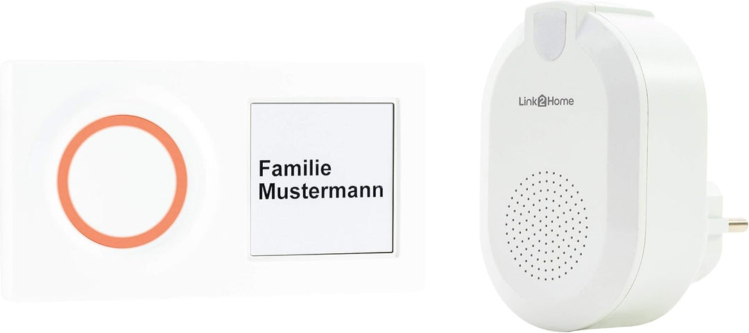 REV 0088277012 Link2Home, WLAN Funk-Gong mit Taster,App Steuerg. 6 Klänge , weiss WLAN Gong, WLAN Go