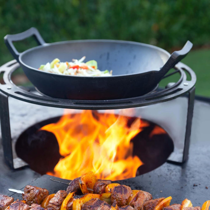 Barbecook Wok- und Dutch-Ofen-Halter Dynamic Centre mit 36 cm Durchmesser aus hitzebeständigem Stahl