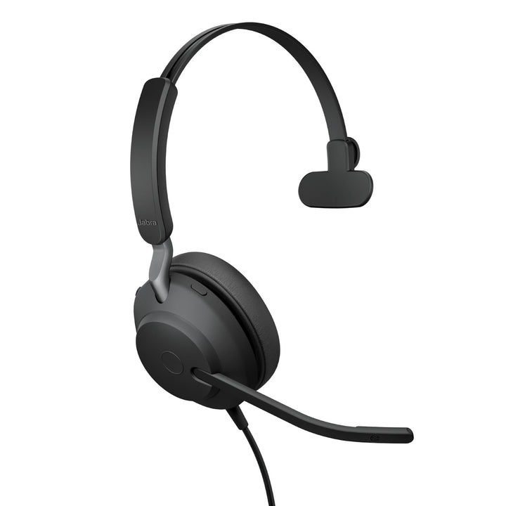 Jabra Evolve2 40 SE - USB-C/A schnurgebundenes Mono Headset | Zertifiziert für Microsoft Teams |