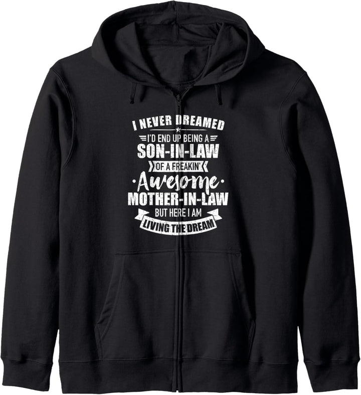 Schwiegersohn Schwiegermutter lustiger Spruch Kapuzenjacke