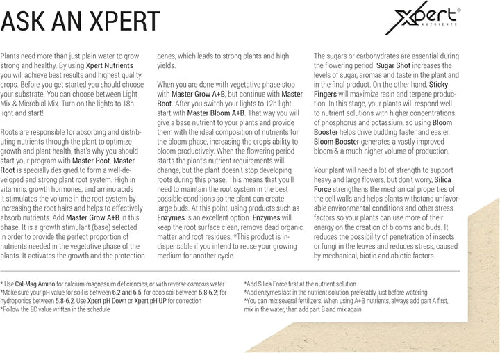 Xpert Nutrients Silica Force (1 L) – Stressreduzierer, Silizium-Ergänzung, Silica-Zusatz, gesunde St