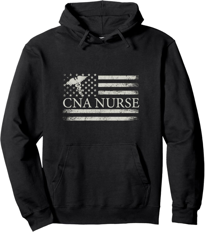 Amerikanische Flagge Krankenschwester Pfleger Geschenk Pullover Hoodie