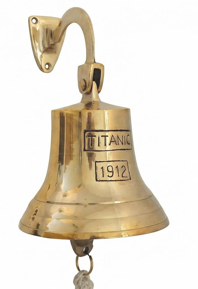 zeitzone Schiffsglocke Titanic 1912 Messing Glocke Nostalgie Maritim 14 cm