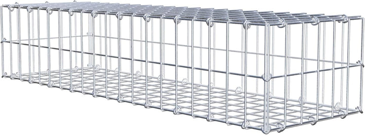 GABIONA Steinkorb-Gabione eckig, Maschenweite 5 x 10 cm, Tiefe 30 cm, Gabione 100 x 20 x 30 cm (L x