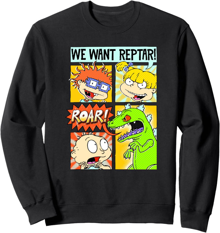 Rugrats Group Box Up We Want Reptar! Sweatshirt