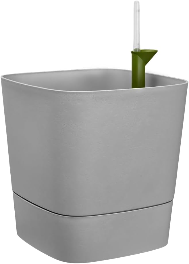 elho Greensense Aqua Care Quadrat 30 mit Integrierte Wasserspeicher - Blumentopf für Innen & Aussen
