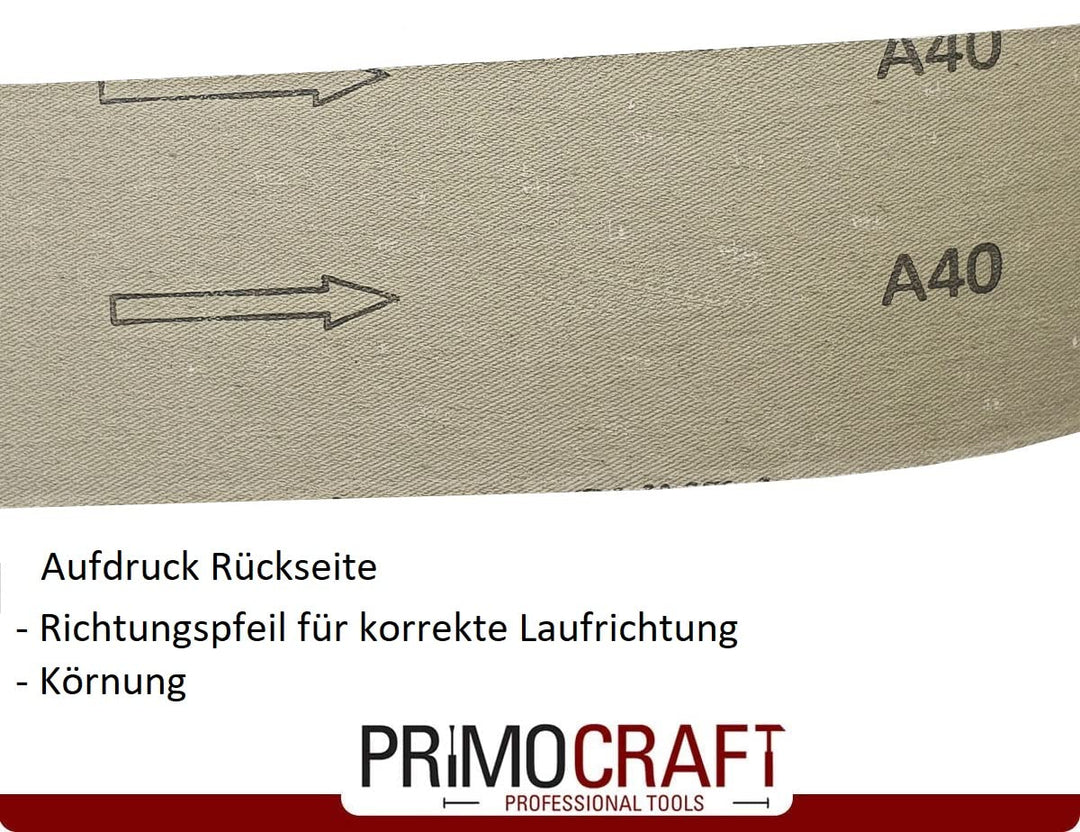 24 x Bandschleifpapier 100 x 610 mm Körnung 40/60/80/100/120/150