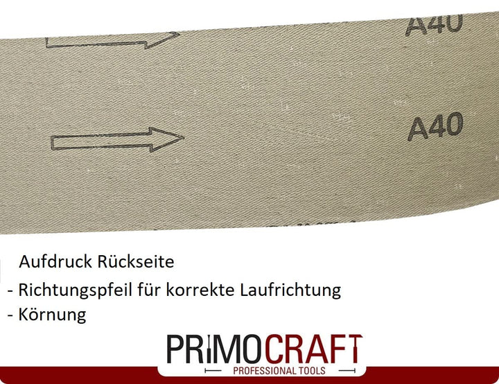 24 x Bandschleifpapier 100 x 610 mm Körnung 40/60/80/100/120/150