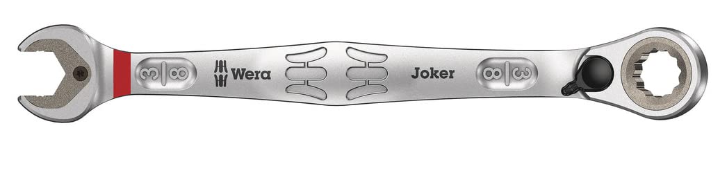 Wera Joker Switch Maul-Ringratschen-Schlüssel, zöllig, umschaltbar, 3/8 Zoll x 159 mm, Rot, 05020076