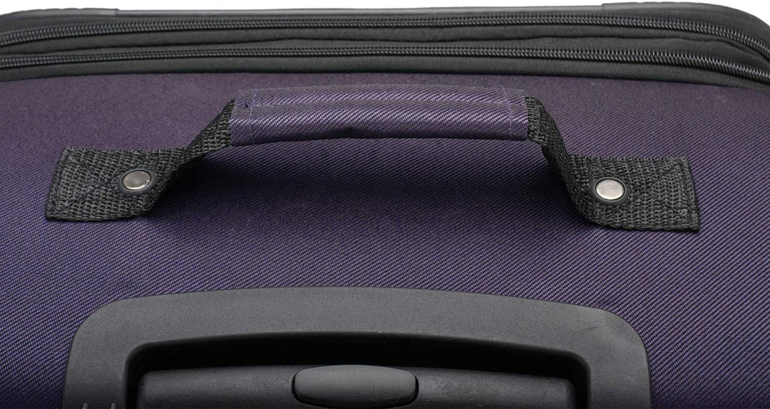 U.S. Traveler Aviron Bay Erweiterbares Softside Gepäck mit Drehrädern 2 Piece Luggage Violett, 2 Pie