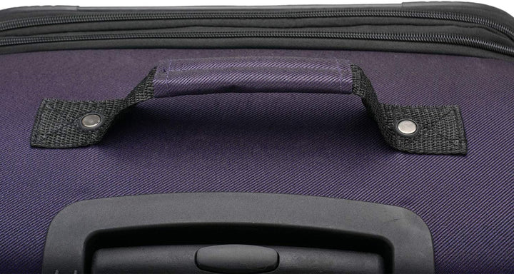 U.S. Traveler Aviron Bay Erweiterbares Softside Gepäck mit Drehrädern 2 Piece Luggage Violett, 2 Pie
