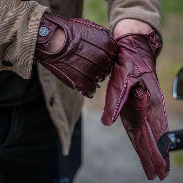 Motorradhandschuhe Easy Rider - Motorrad Handschuhe Herr - Echtleder - Handschuhe Herren Motorrad Le