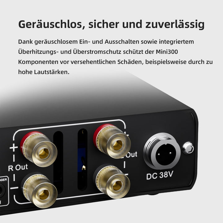 Topping Mini300 HiFi-Verstärker, Vollständig symmetrischer 140W Kompakt-Class-D Stereo-Verstärker, R