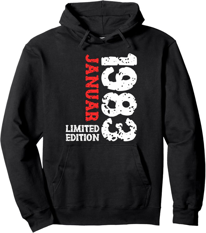 40. Geburtstag Frauen Männer Limited Edition Januar 1983 Pullover Hoodie