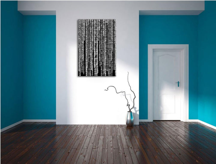 Monocrome, Matrix, Format: 100x70 auf Leinwand, XXL riesige Bilder fertig gerahmt mit Keilrahmen, Ku
