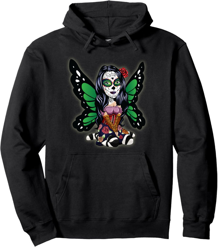 Día de los Muertos La Catrina Day of the Dead Sugar Skull Pullover Hoodie