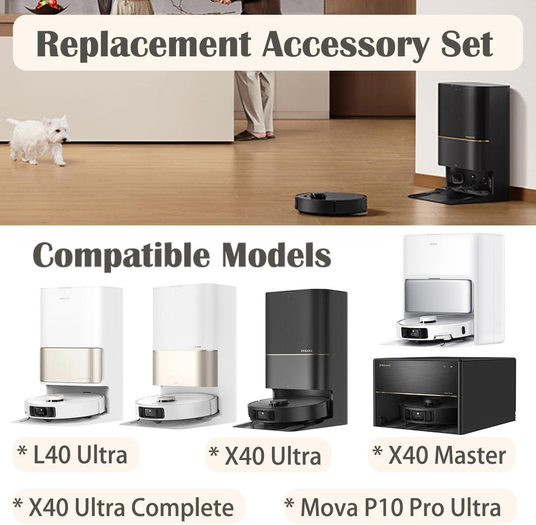 Zubehör für Dreame X40 Ultra Complete/ X40 Ultra/ X40 Master/ L40 Ultra/Mova P50 Pro Ultra, 2 Hauptb