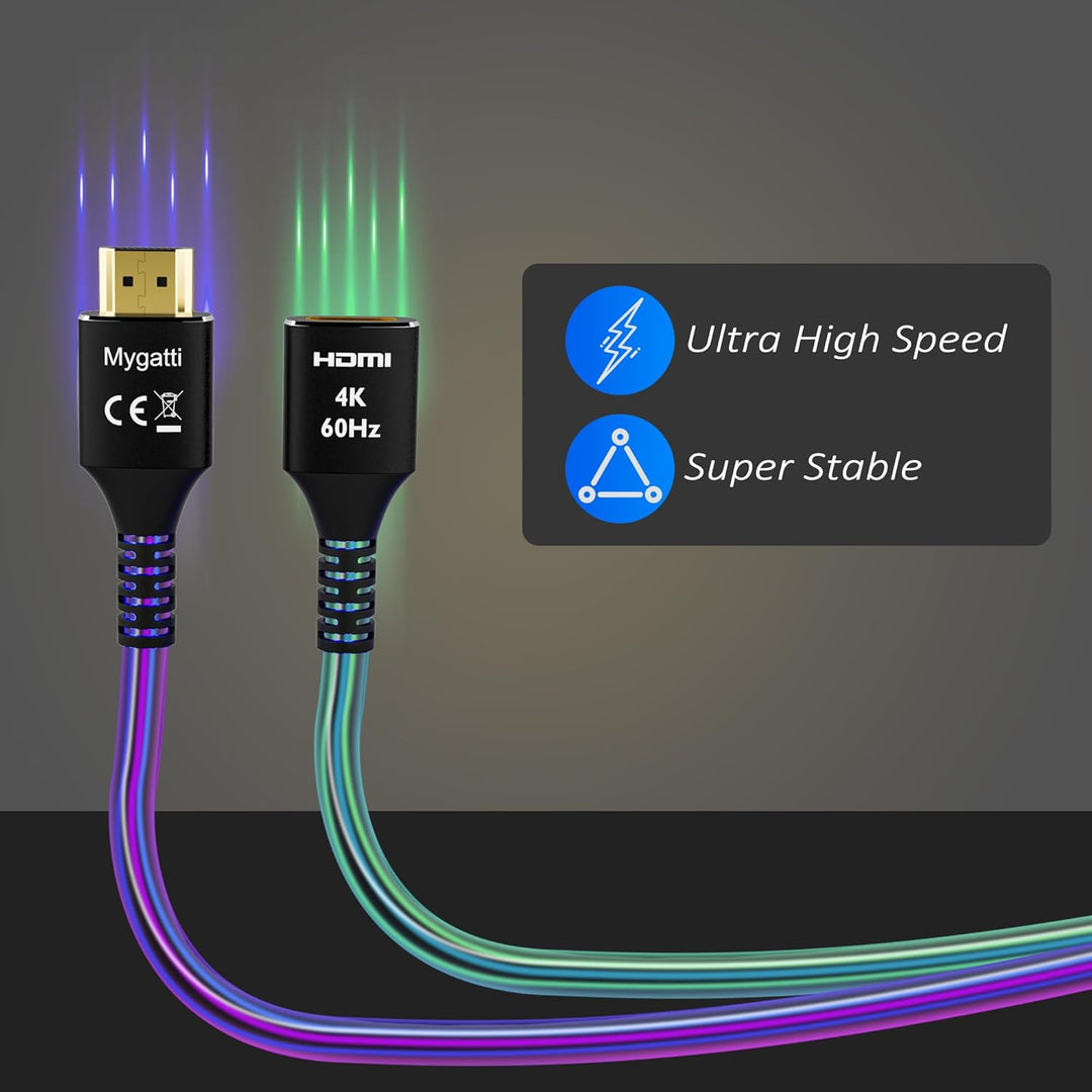 HDMI 2.0 Verlängerungskabel(15 Meter),HDMI Stecker auf Buchse 4K@60Hz, HDMI Kabel, HDMI Extender,kom