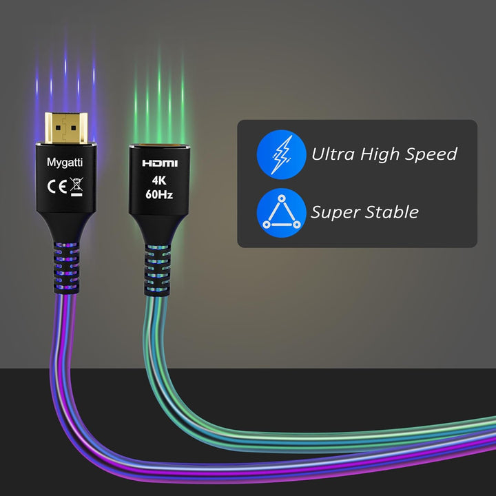 HDMI 2.0 Verlängerungskabel(15 Meter),HDMI Stecker auf Buchse 4K@60Hz, HDMI Kabel, HDMI Extender,kom