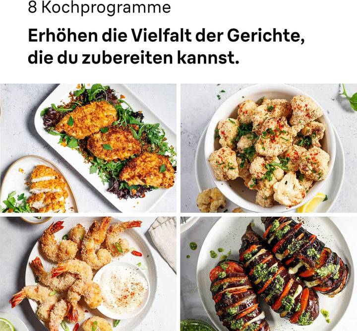 Braun MultiFry 5 HF5030 Digitale Heissluftfritteuse, 6L Airfryer, 80-220°, 8 Programme, spülmaschine