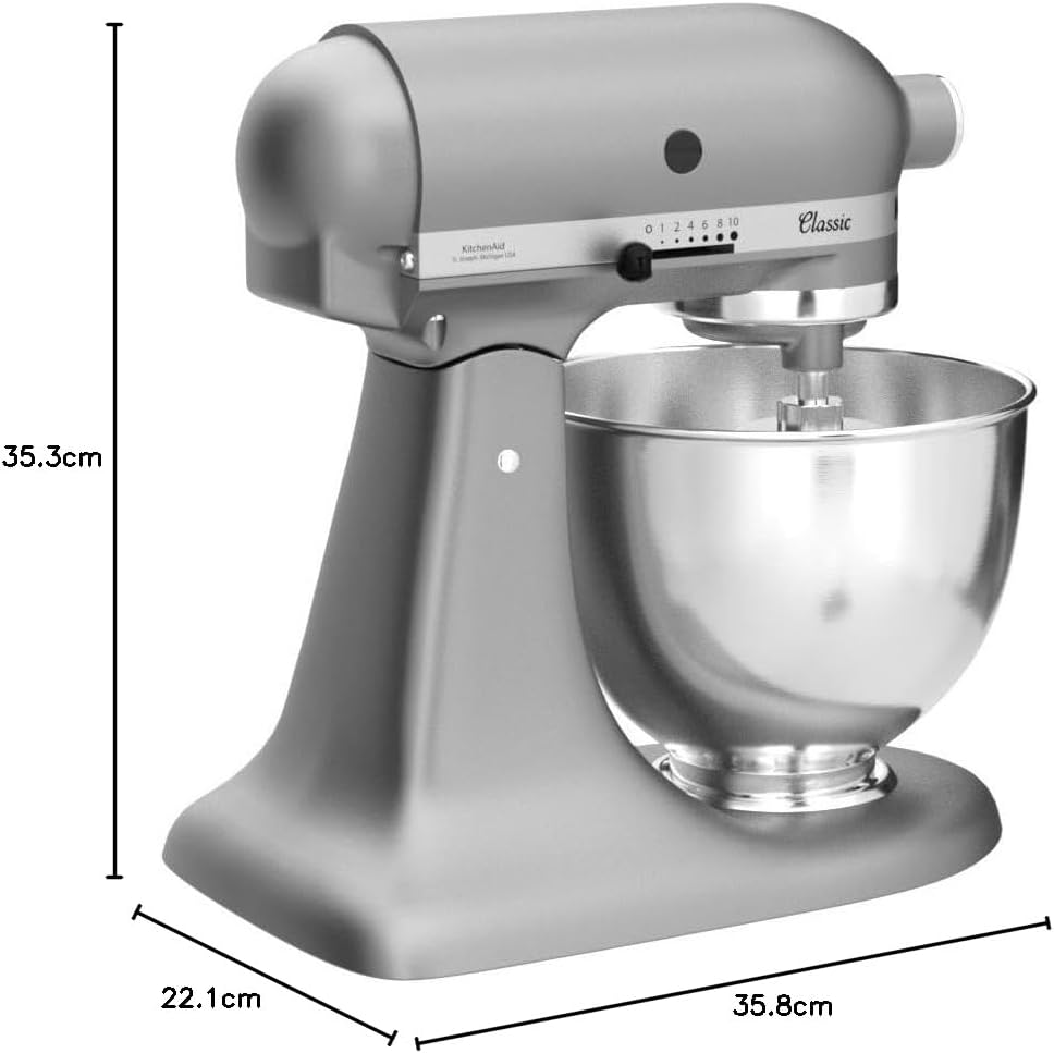 KitchenAid 5K45SSESL Küchenmaschine, silber, Küchenmaschine